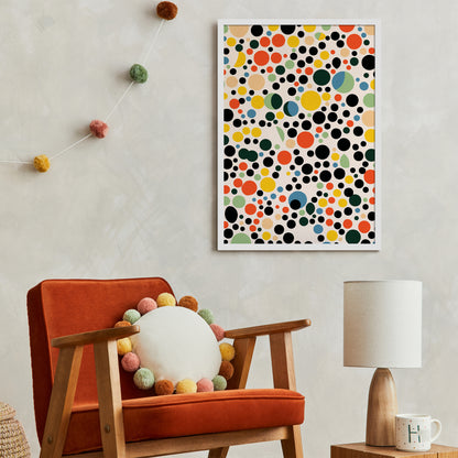 MCM Abstract Dots Art Print