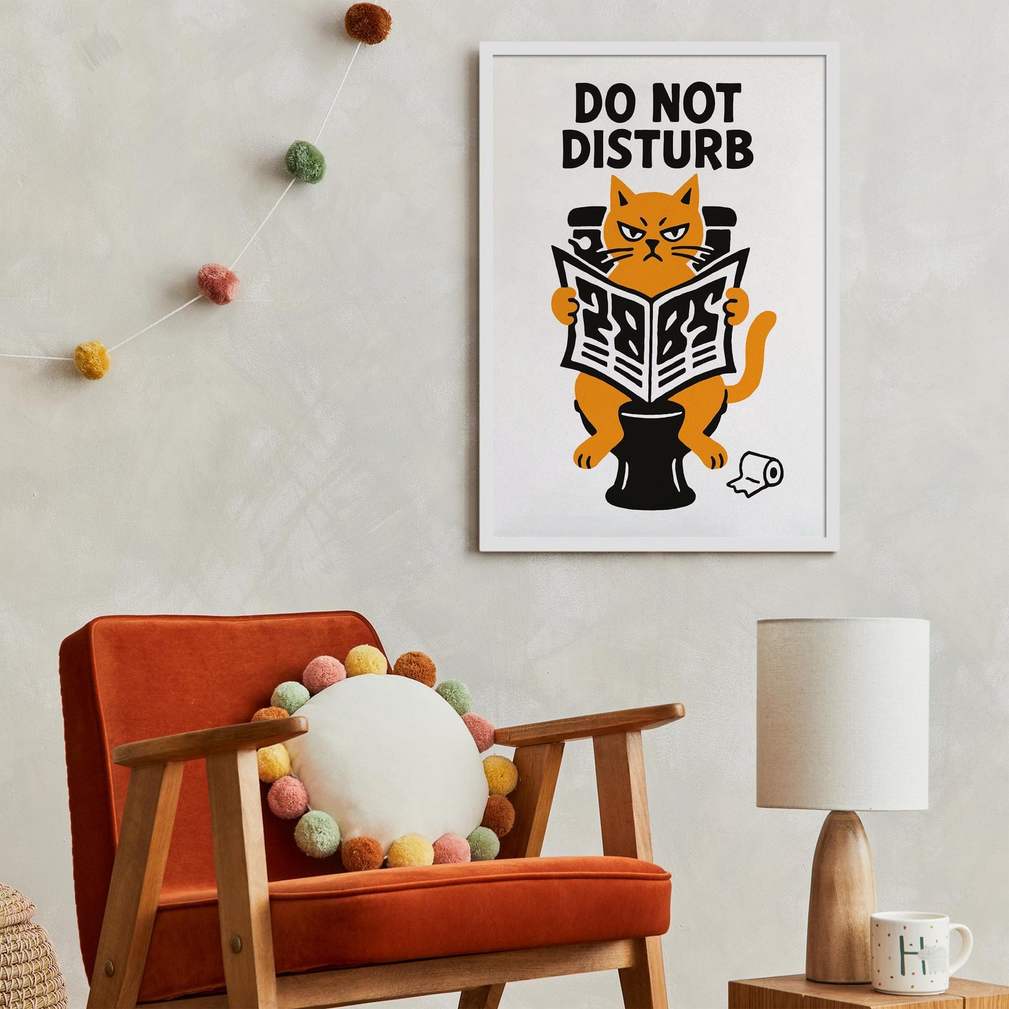 Do Not Disturb Cat Poster