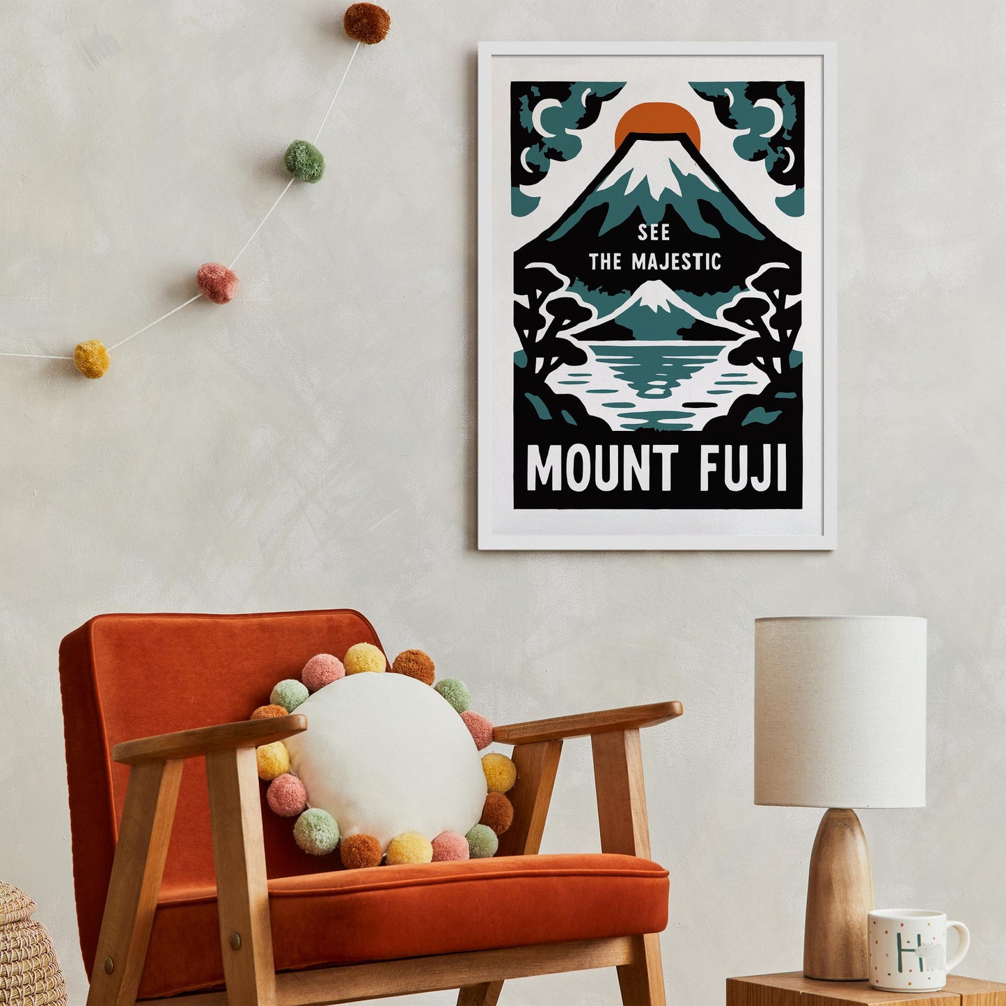 Mount Fuji Travel Poster Print