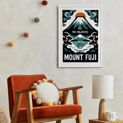 Mount Fuji Travel Poster Print