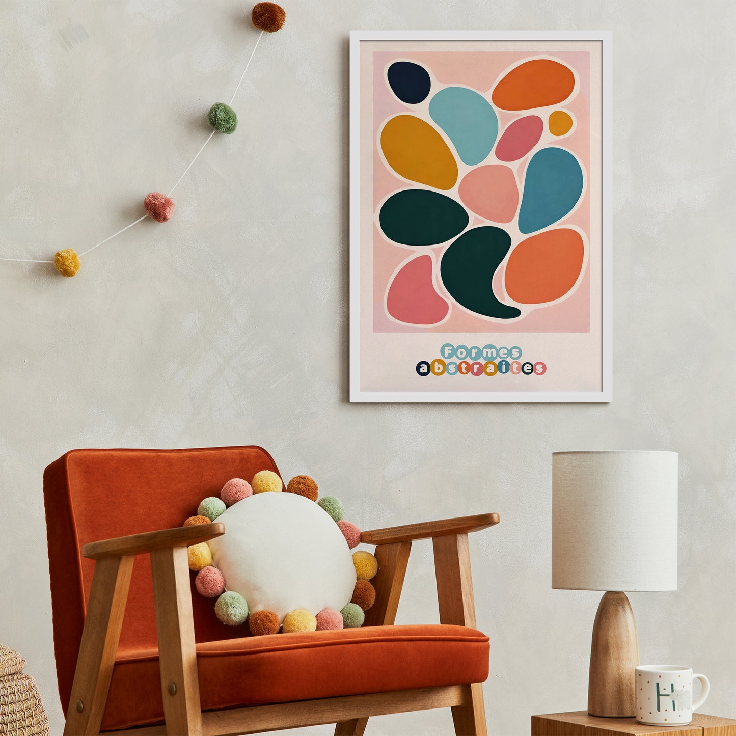 Formes Abstraites Kids Room Art Print