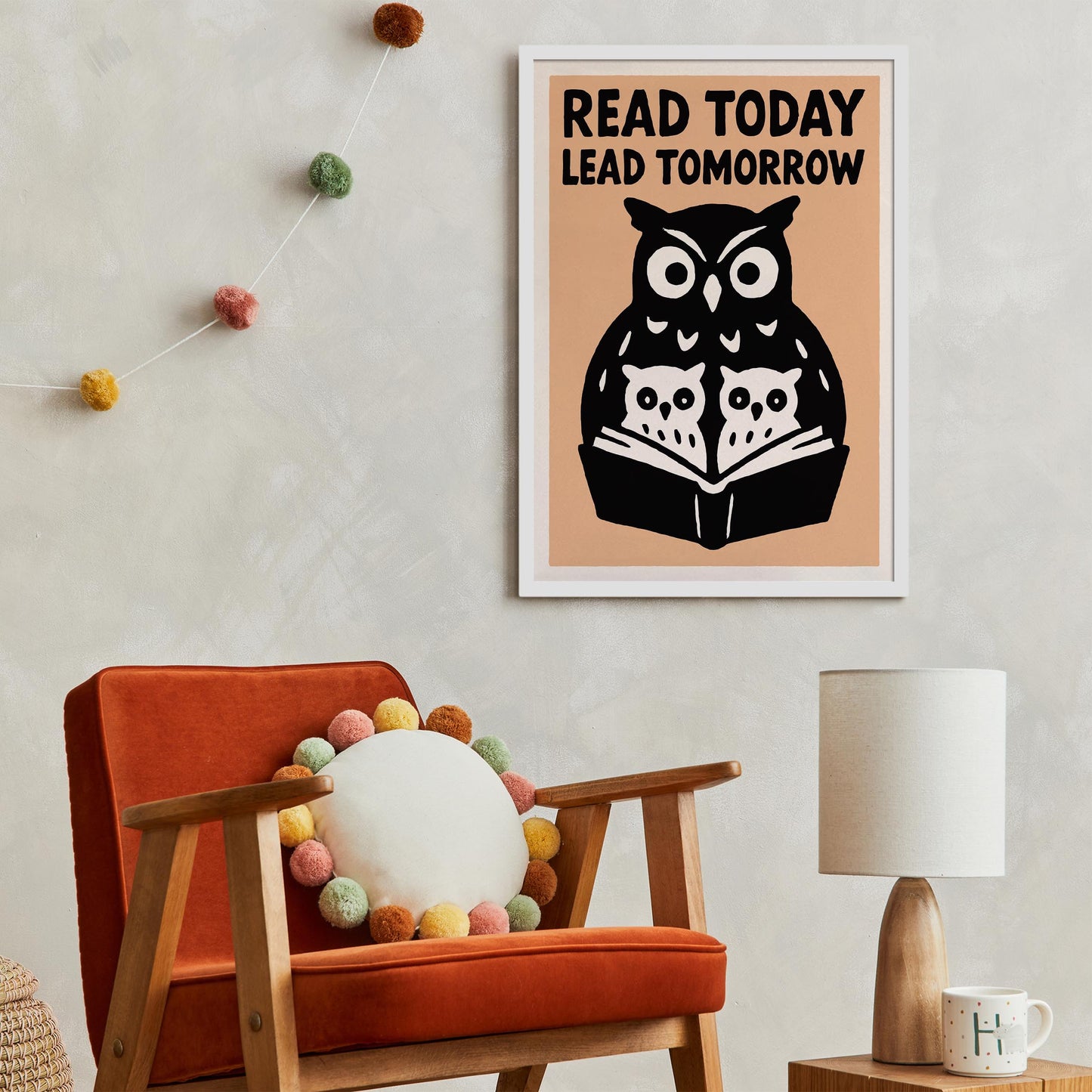 Reading Owl Wall Art