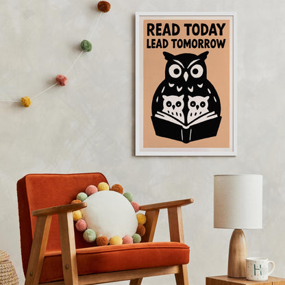 Reading Owl Wall Art