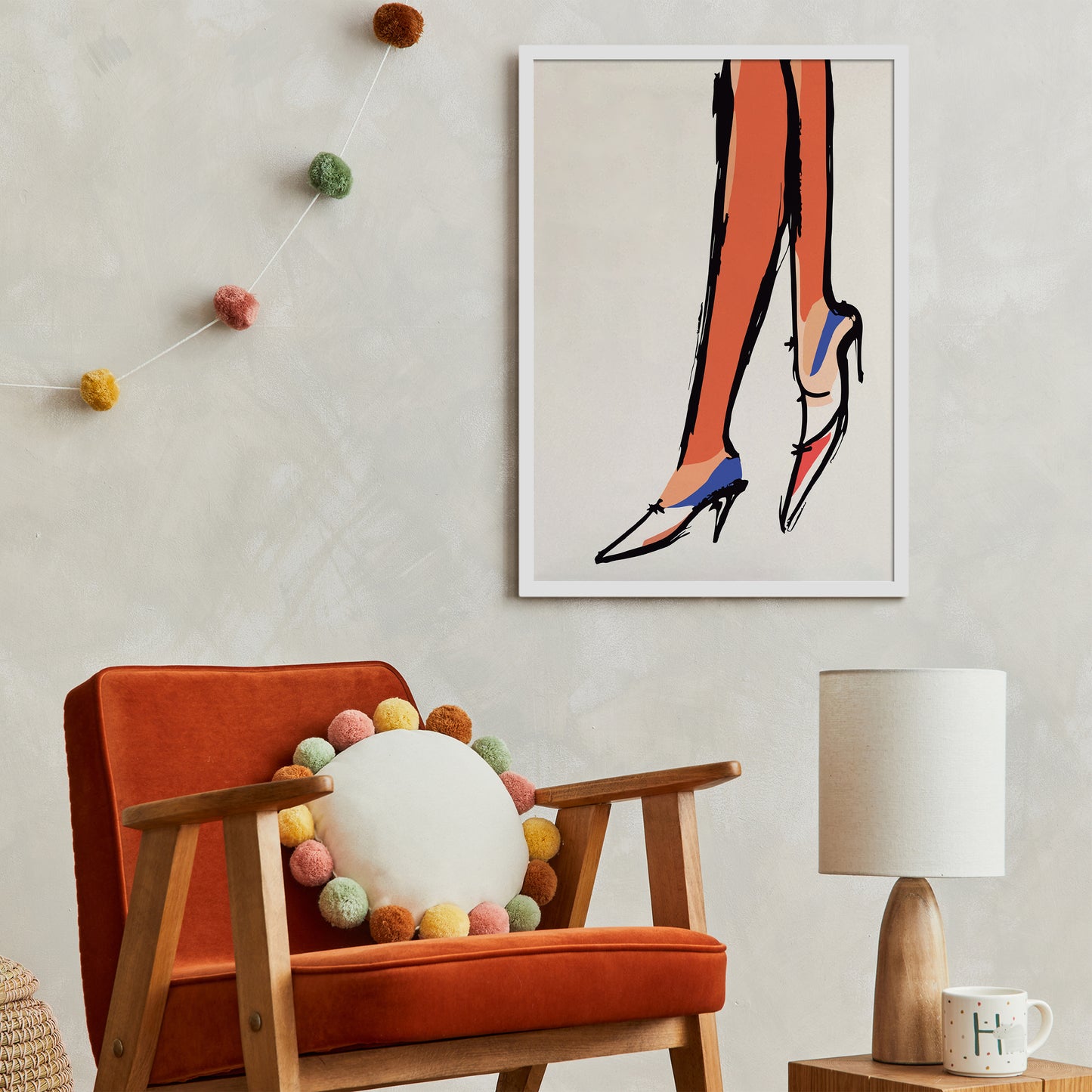 French Fashion Shoes Poster