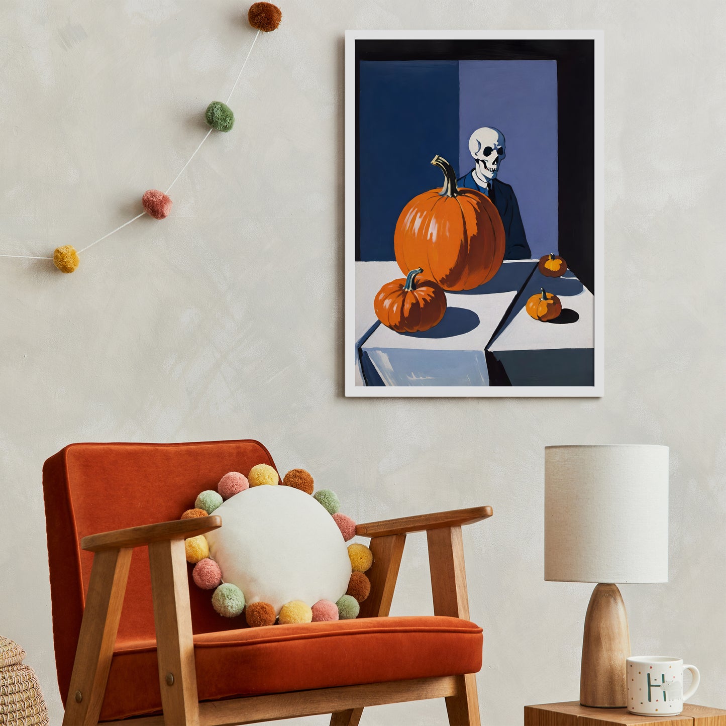 Halloween Spooky Still Life Poster