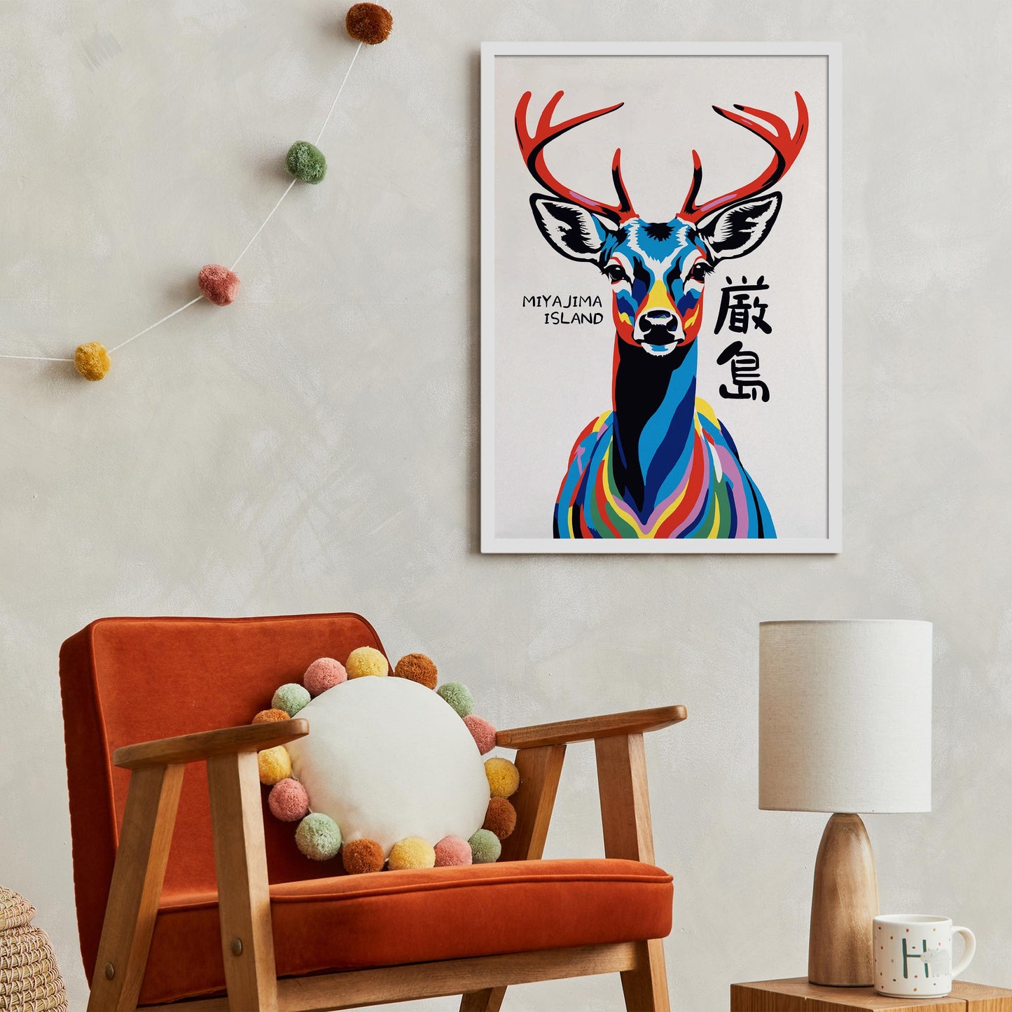 Miyajima Island Deer Poster