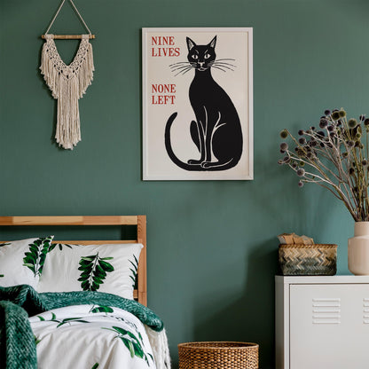 Nine Lives Cat Poster
