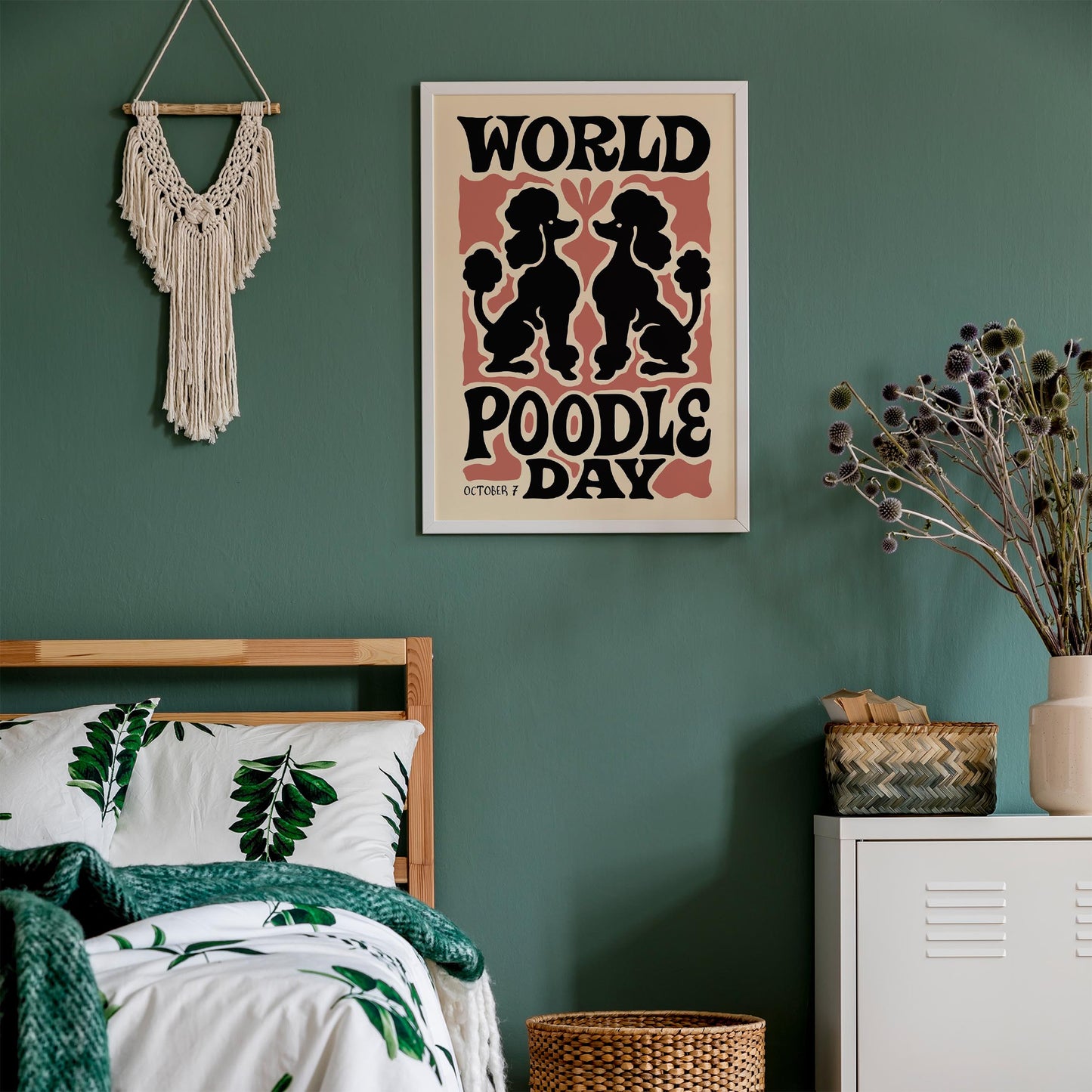 Poodle Day Poster Print