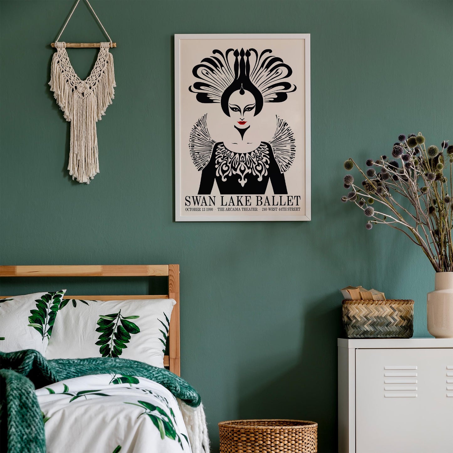 Swan Lake Art Deco Print