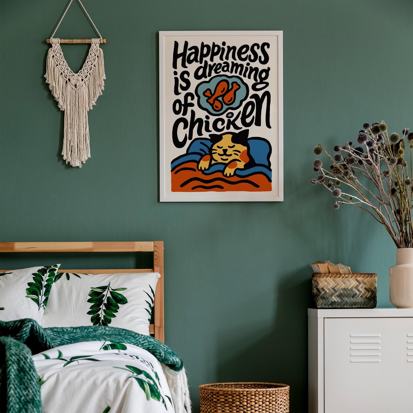 Funny Chicken Dream Poster