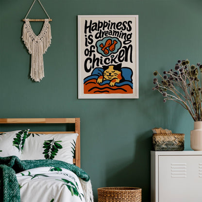 Funny Chicken Dream Poster