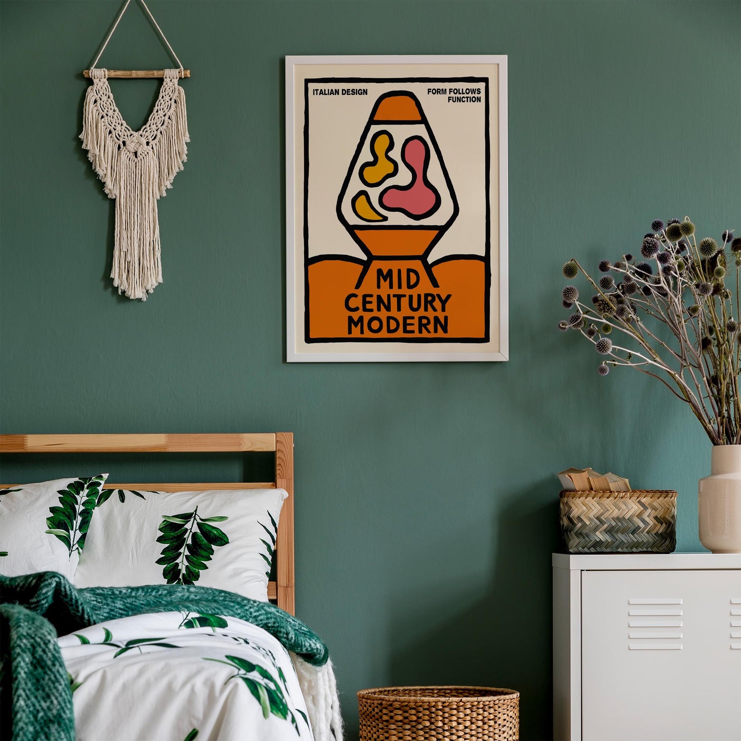 Mid Century Lava Lamp Poster
