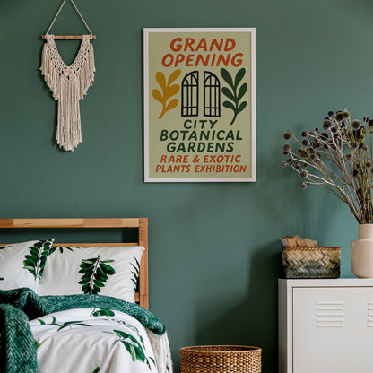 Botanical Gardens Exhibition Poster