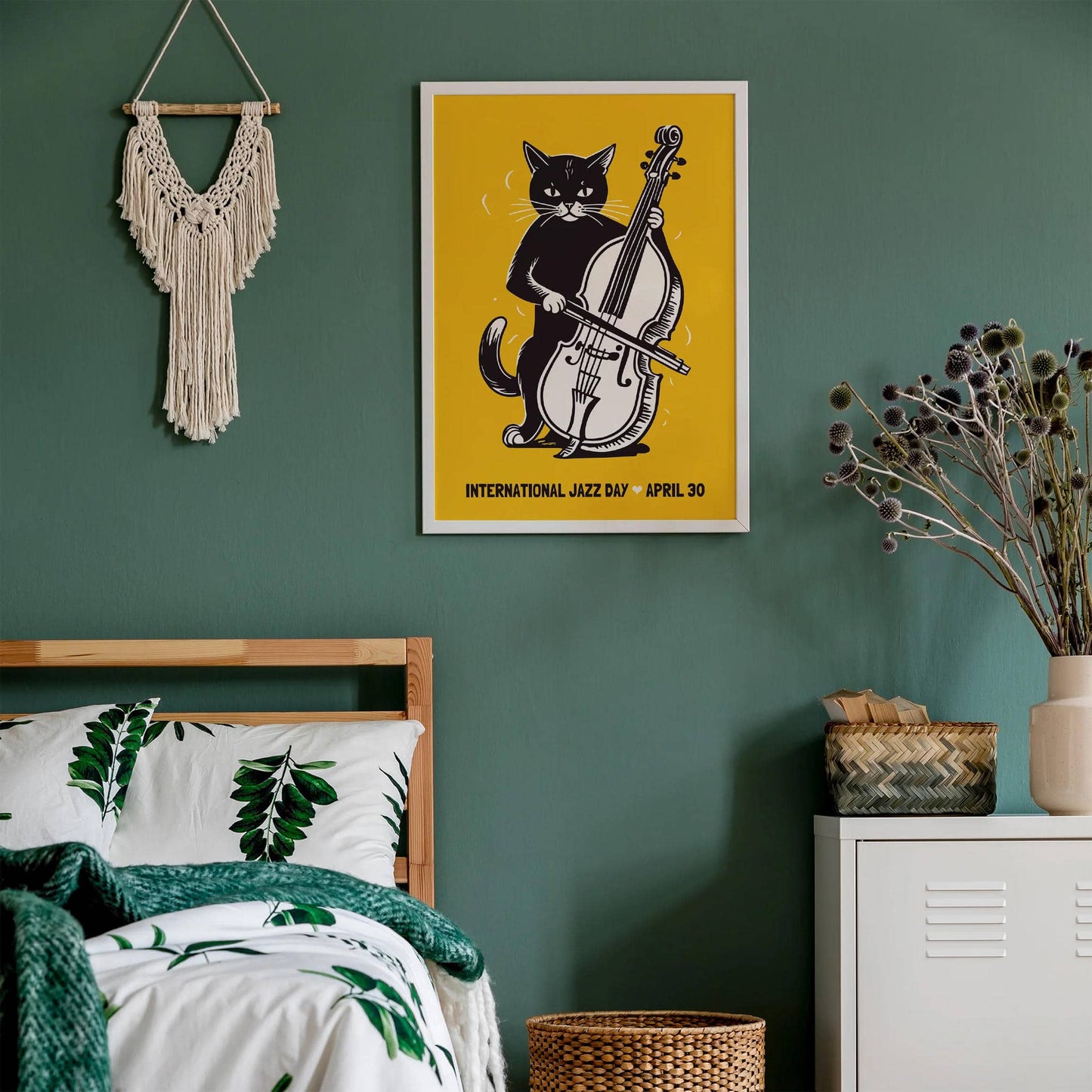 International Jazz Day Cute Cat Poster