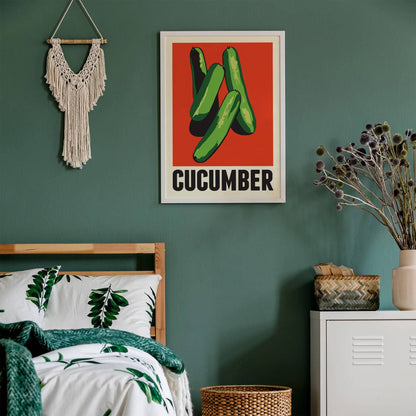 Minimalist Cucumber Poster