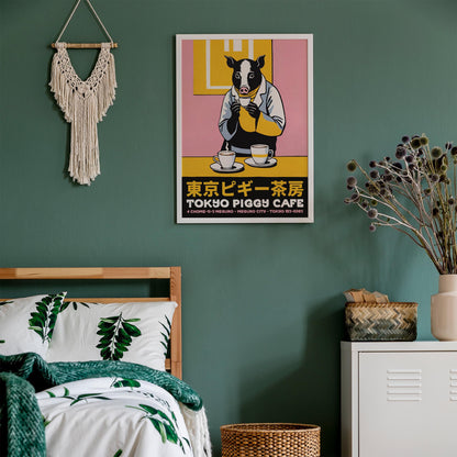 Tokyo Pig Cafe Poster Print
