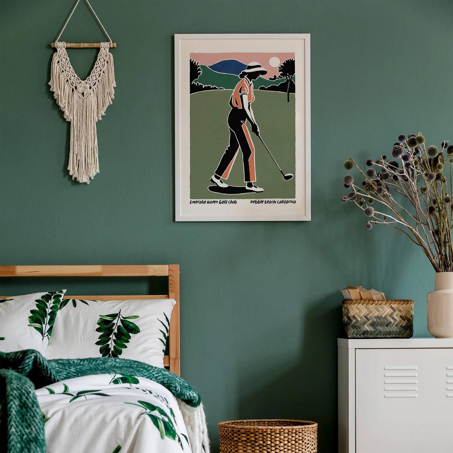 Retro Golf Club Pebble Beach Poster