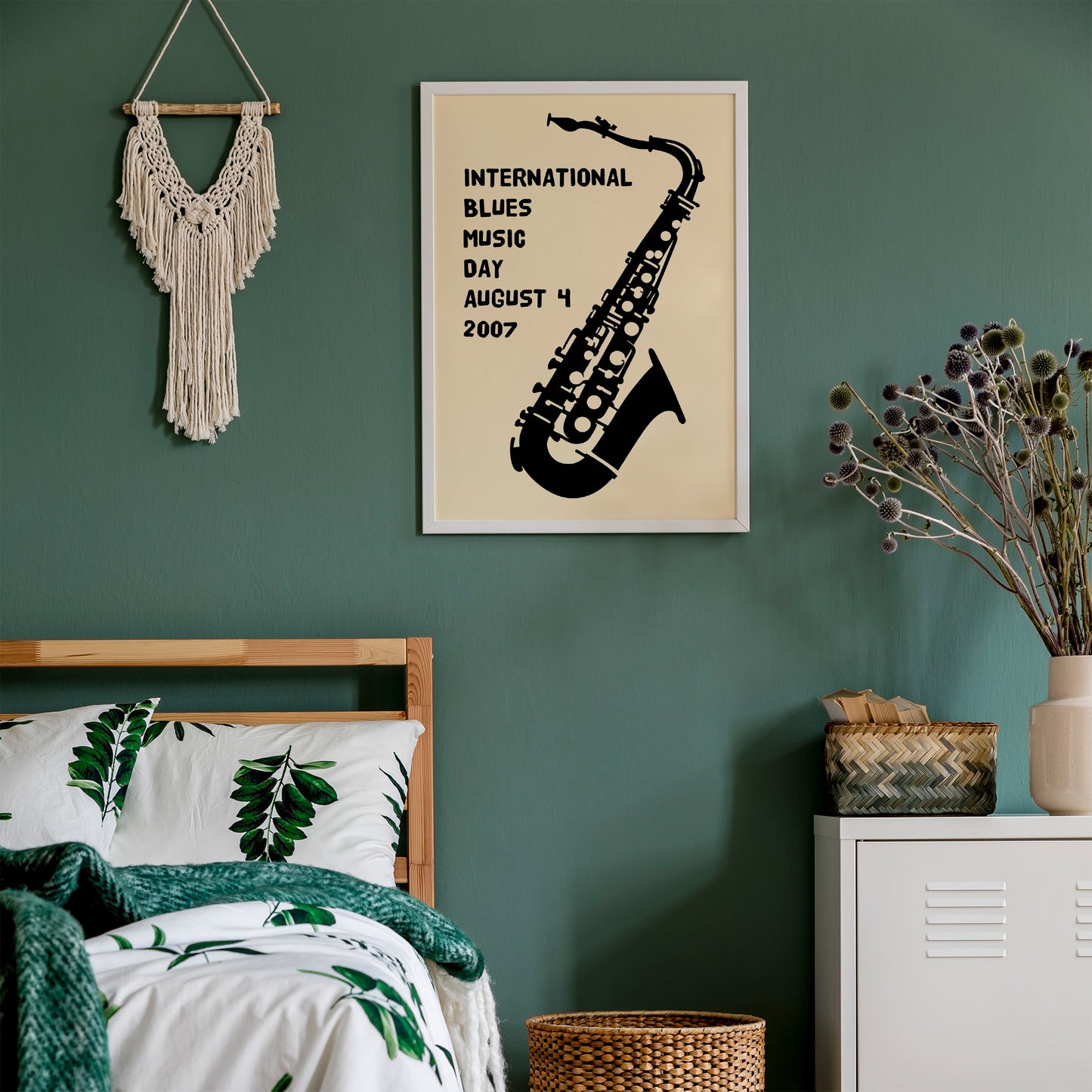 Blues Music Day - Saxophone Poster