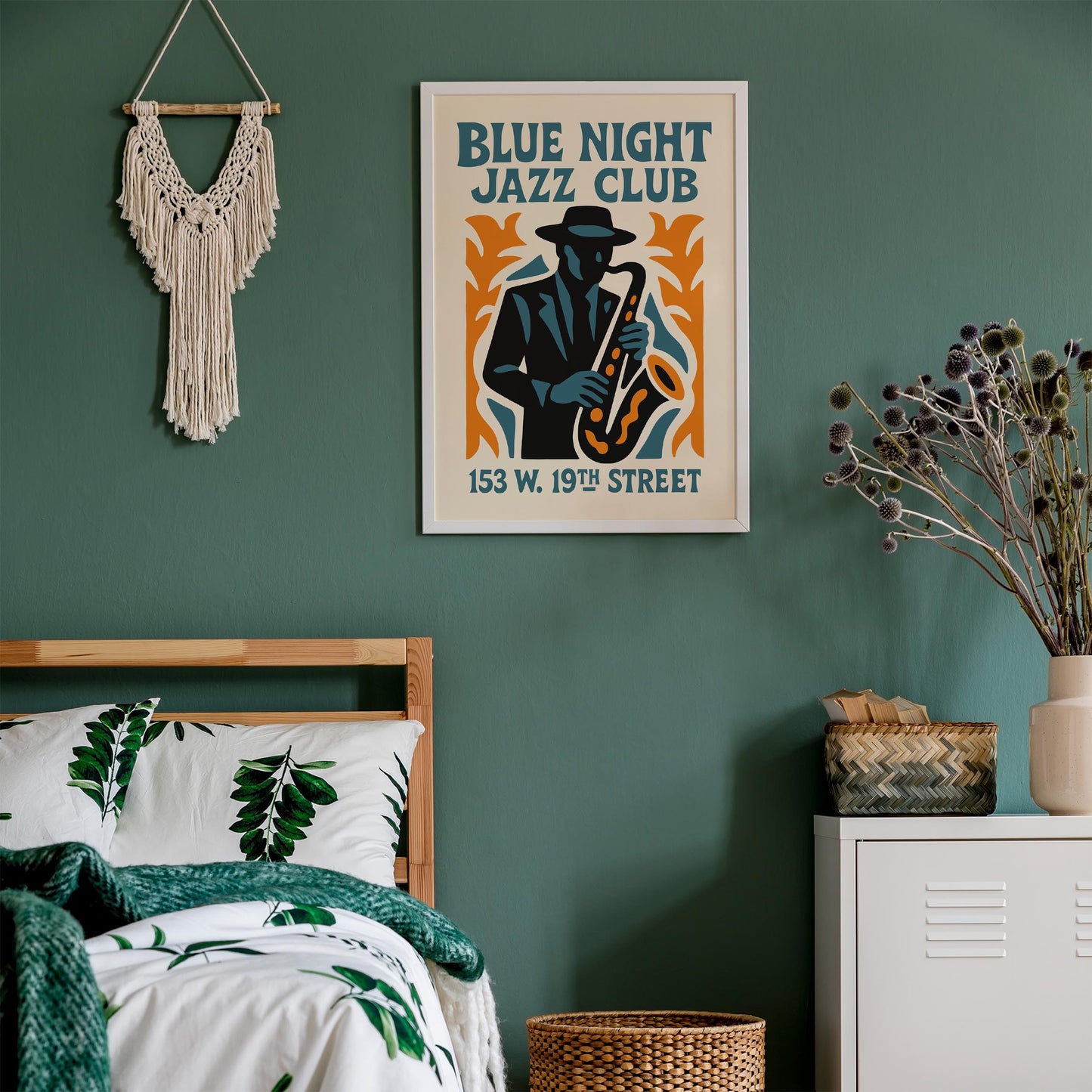 Blue Night Jazz Club Poster Print