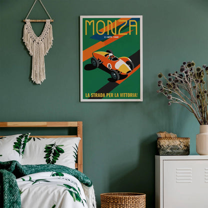 Monza 1949 Vintage Racetrack Poster