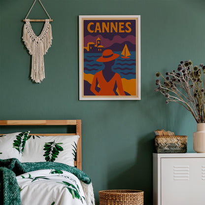 Cannes Travel Poster Print