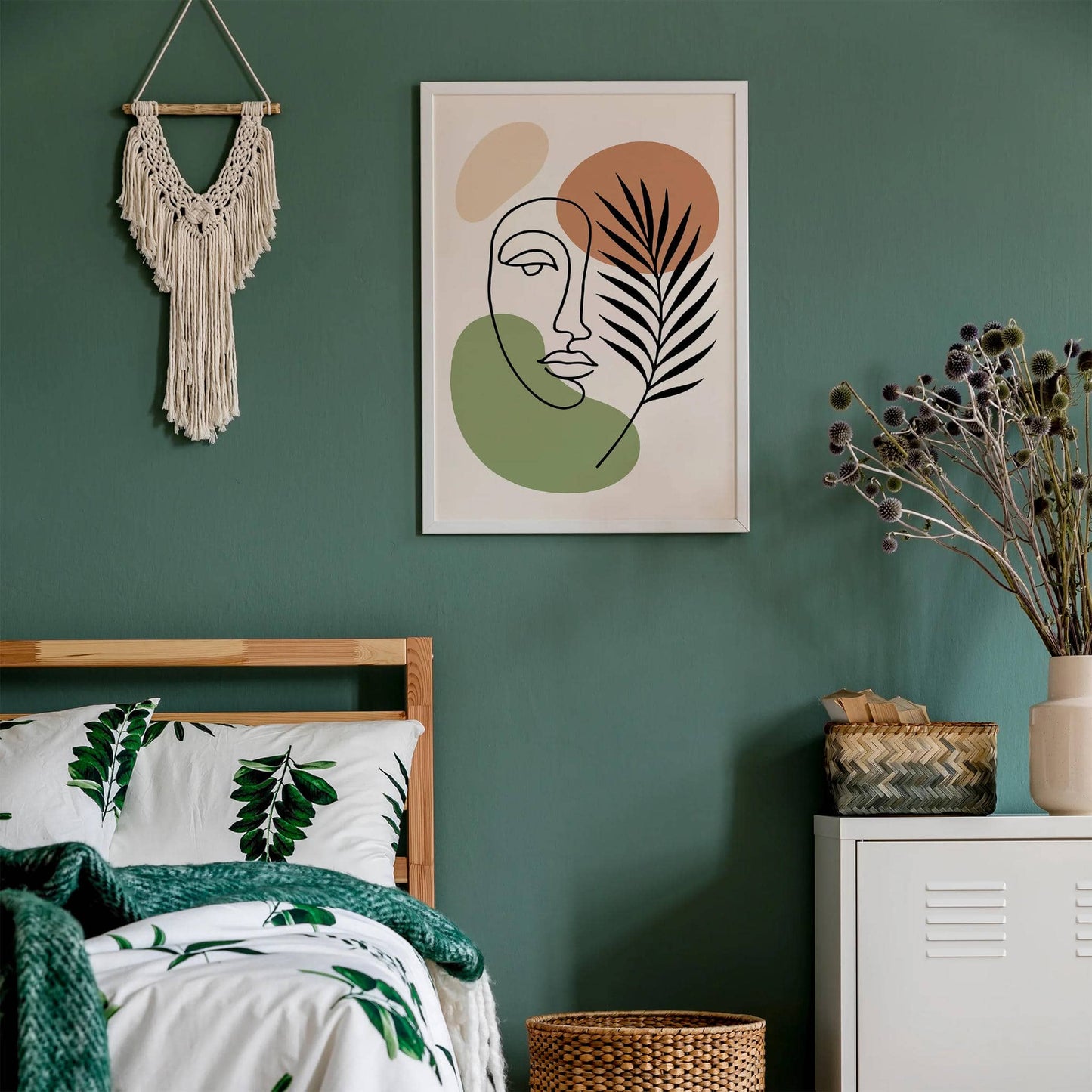 Minimalist Aesthetic Line Art Nature Print