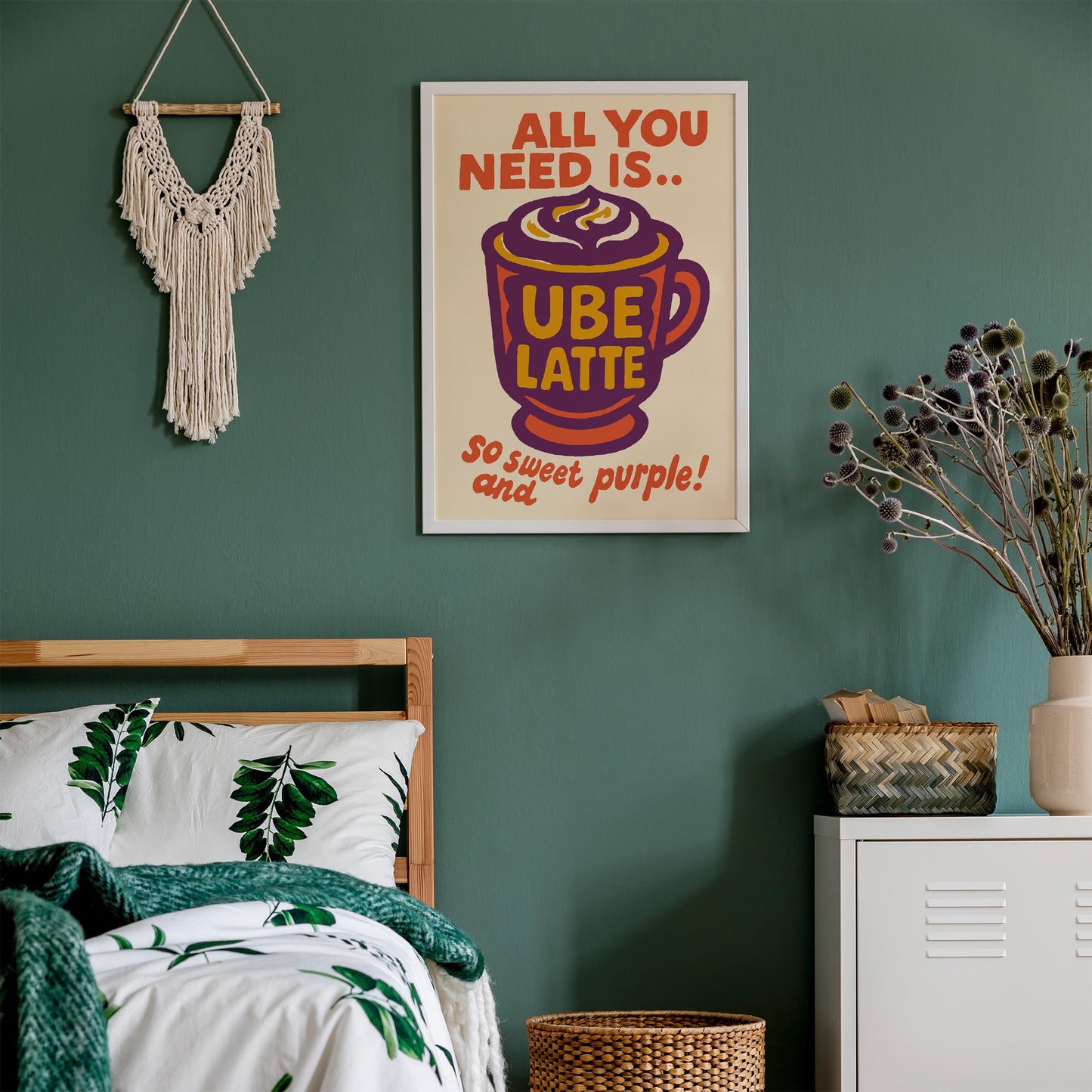 Ube Latte Poster
