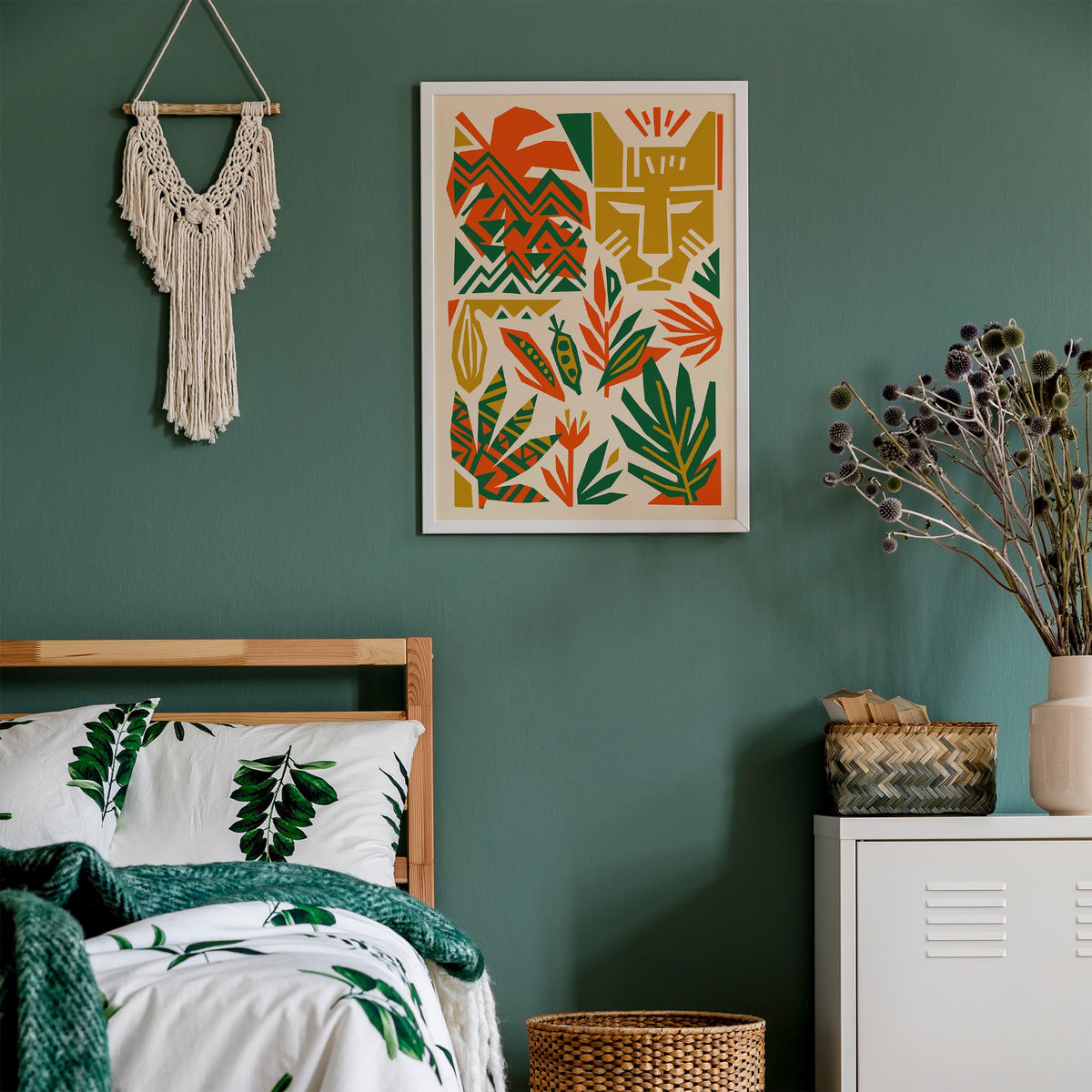 African Jungle Vibrant Poster