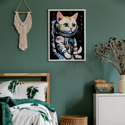 Astronaut Cat - Space Wall Art