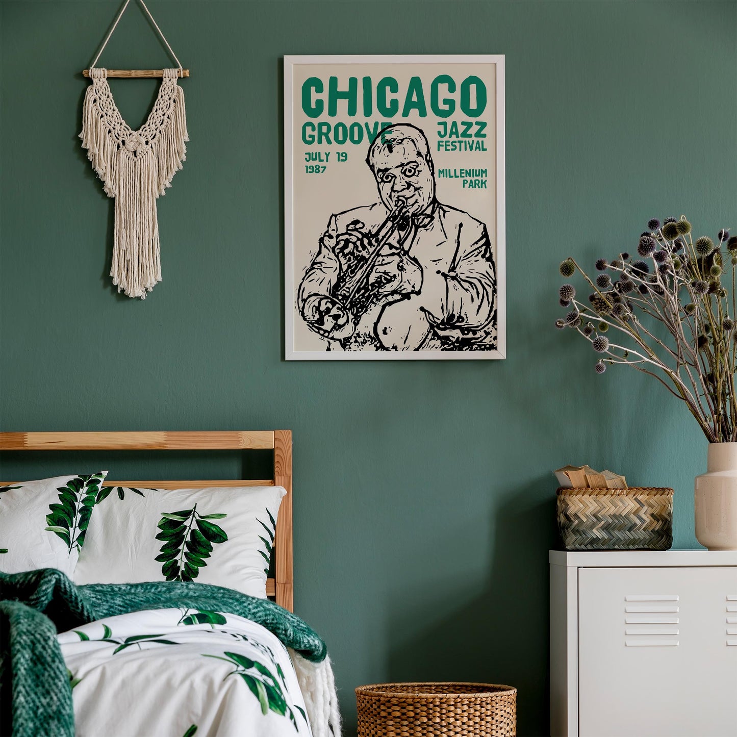 Chicago Groovy Jazz Festival Poster Print