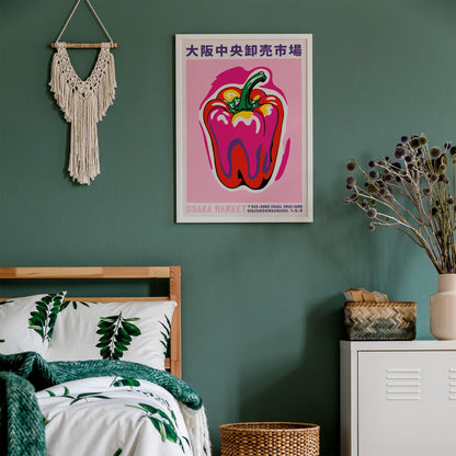 Osaka Market Pepper Poster