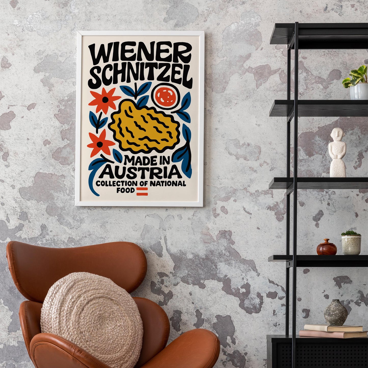 Wiener Schnitzel Austria Food Print