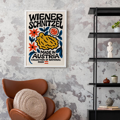 Wiener Schnitzel Austria Food Print
