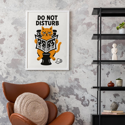 Do Not Disturb Cat Poster