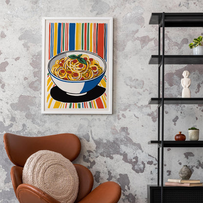 Spaghetti Pasta Food Wall Print