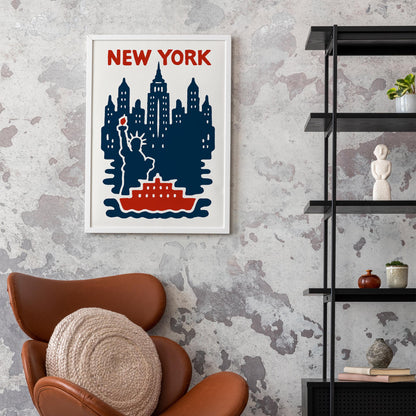New York Skyline Wall Art Poster