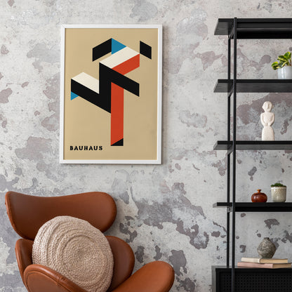 Running Man Bauhaus Style Art Print