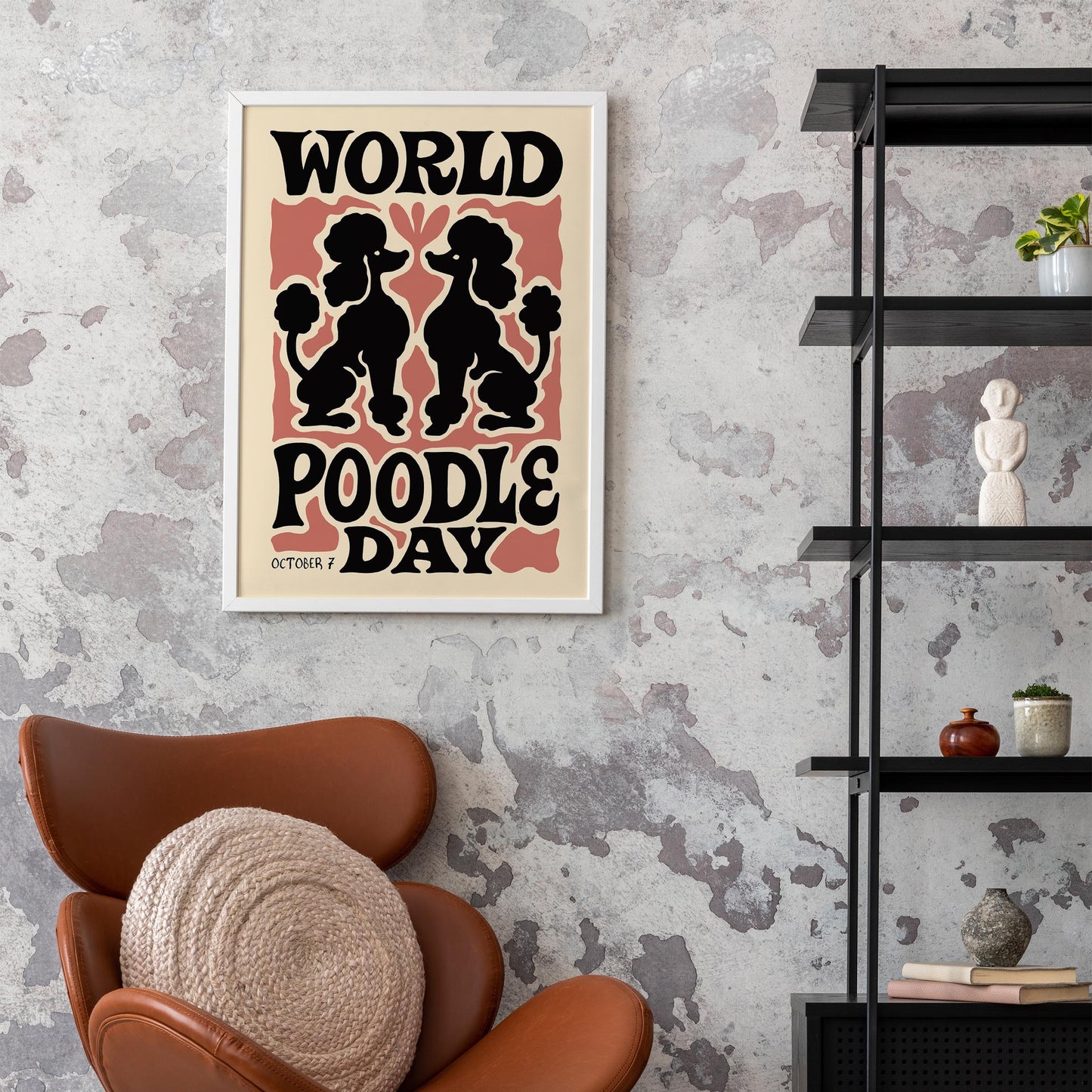 Poodle Day Poster Print