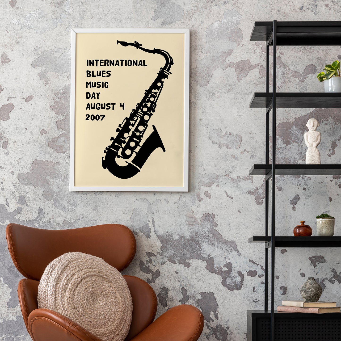 Blues Music Day - Saxophone Poster