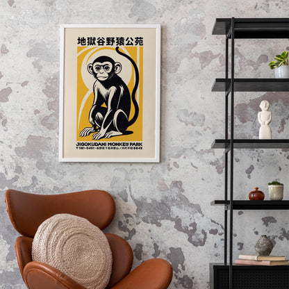 Jigokudani Monkey Park Poster
