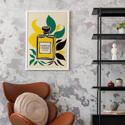 Botanical Perfume Bottle Poster Print