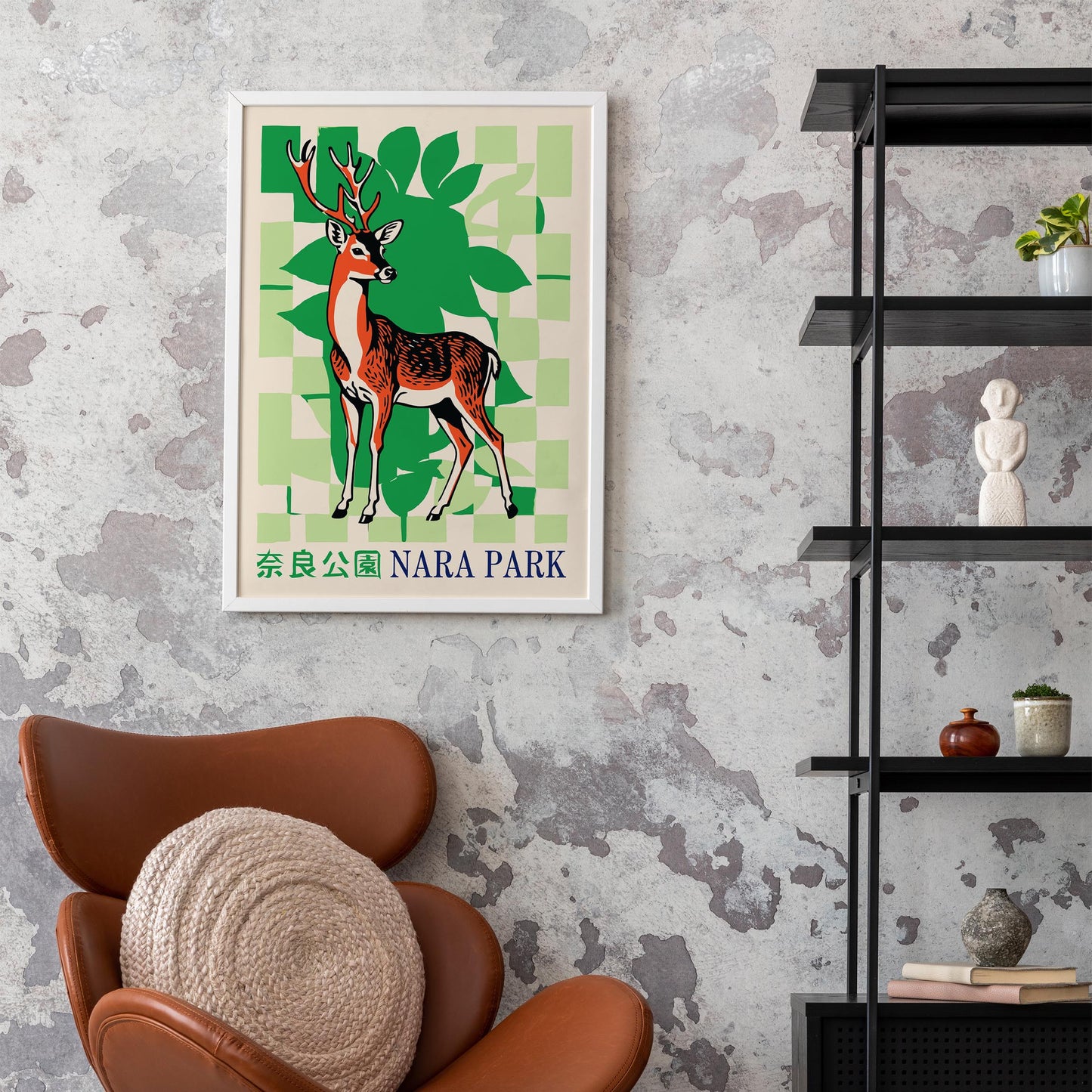 Nara Park Japan Vintage Travel Art Print