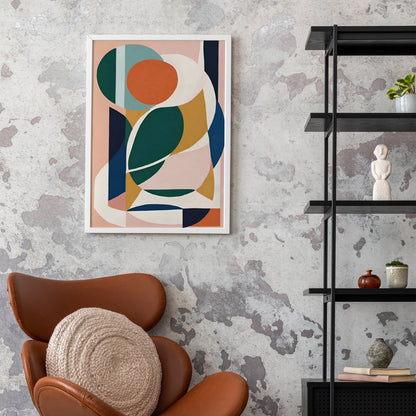 Mid Century Modern Colorful Poster