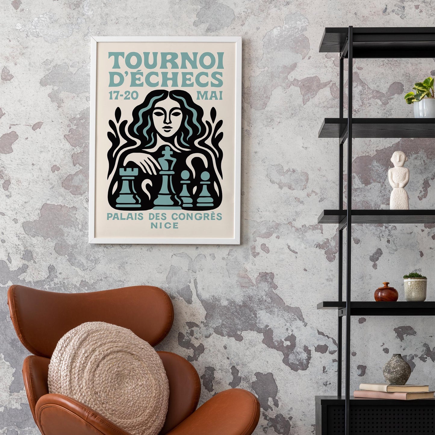 Tournoi D’Échecs Chess Poster