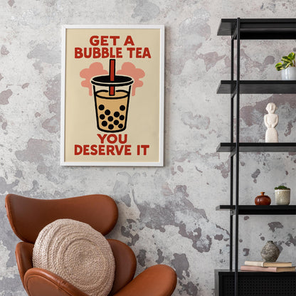 Bubble Tea Poster Print
