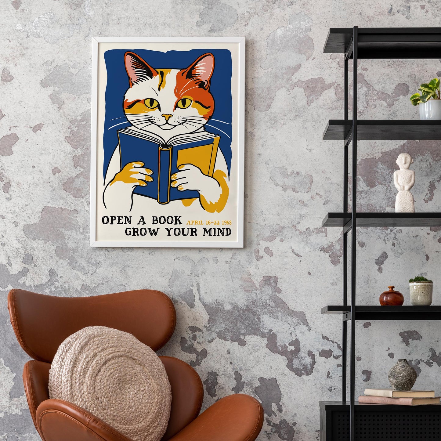 Vintage Reading Inspiration Wall Art Print