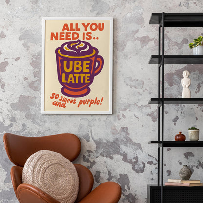 Ube Latte Poster