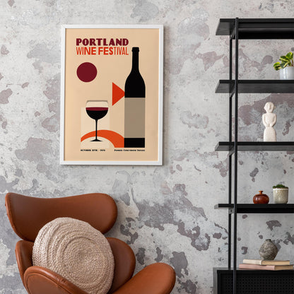 Portland Wine Festival Poster Print
