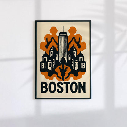 Boston Skyline Poster