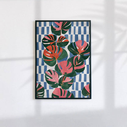 Tropical Monstera Leaf Art Print